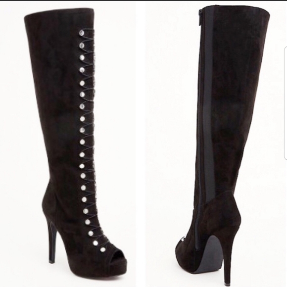 torrid Shoes - Torrid wide calf knee high boots